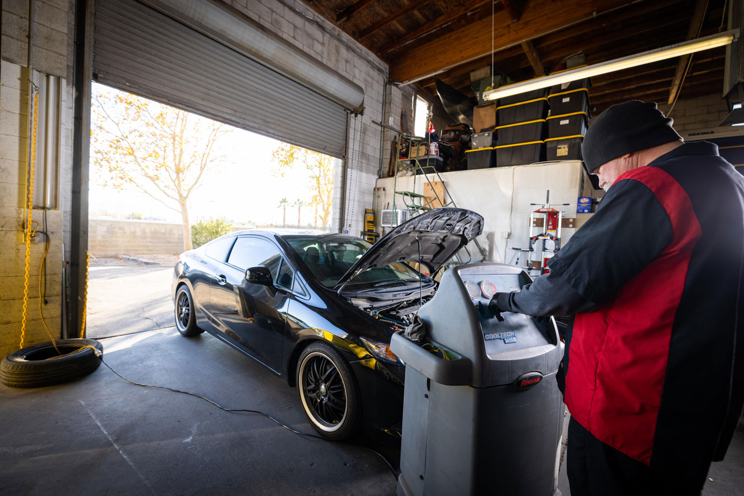 Car Air Conditioner Service Area