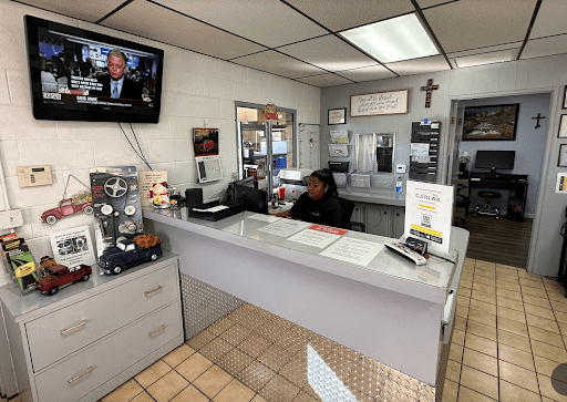 Carlax Front Desk as the Customer Counter Area